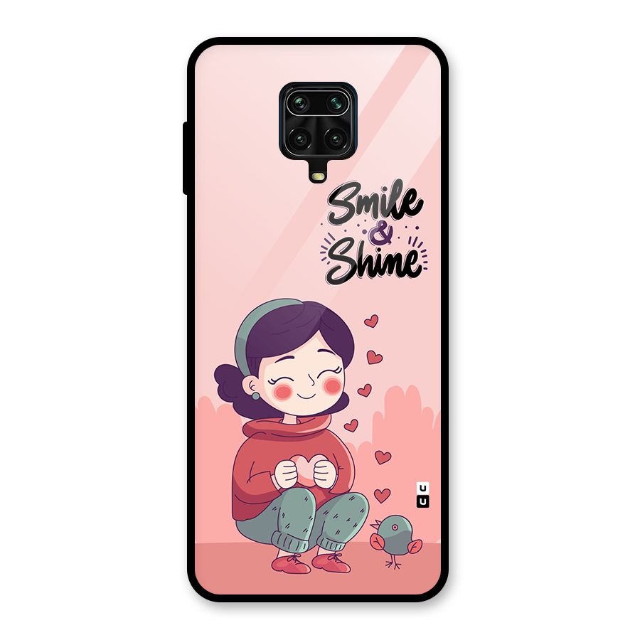 Smile And Shine Glass Back Case for Redmi Note 9 Pro