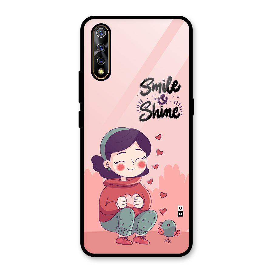Smile And Shine Glass Back Case for Vivo S1