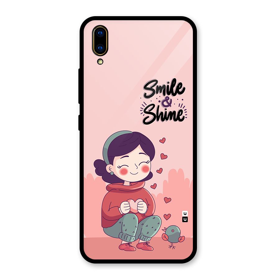 Smile And Shine Glass Back Case for Vivo V11 Pro
