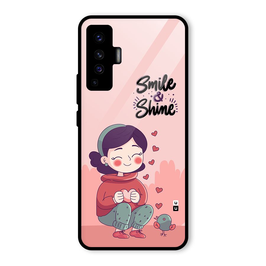 Smile And Shine Glass Back Case for Vivo X50
