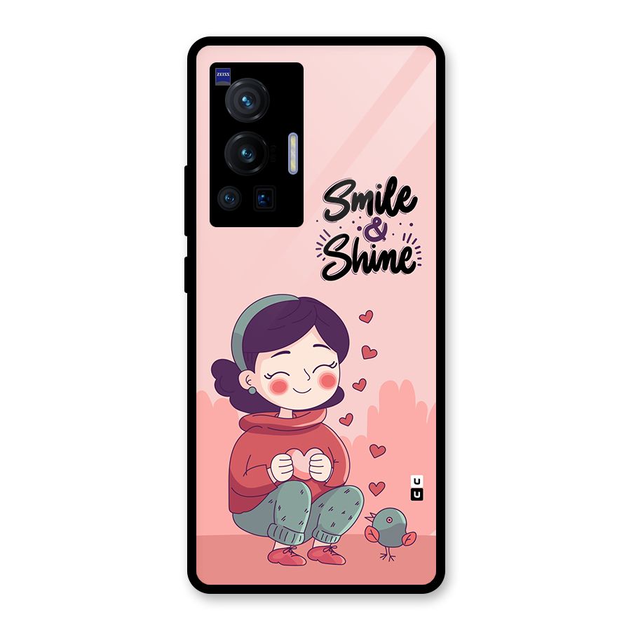 Smile And Shine Glass Back Case for Vivo X70 Pro