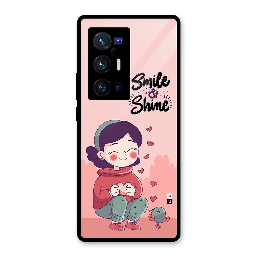 Smile And Shine Glass Back Case for Vivo X70 Pro Plus