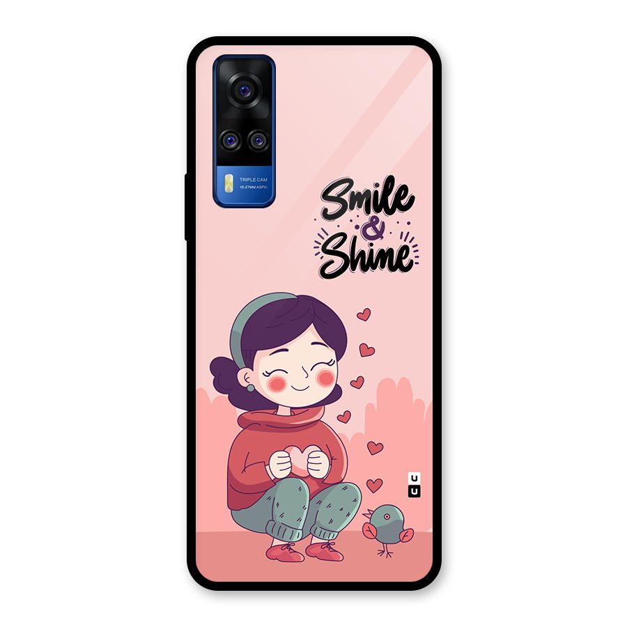 Smile And Shine Glass Back Case for Vivo Y31