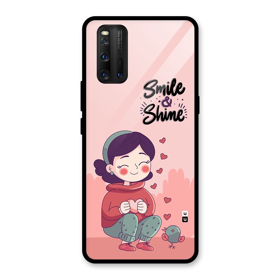 Smile And Shine Glass Back Case for Vivo iQOO 3