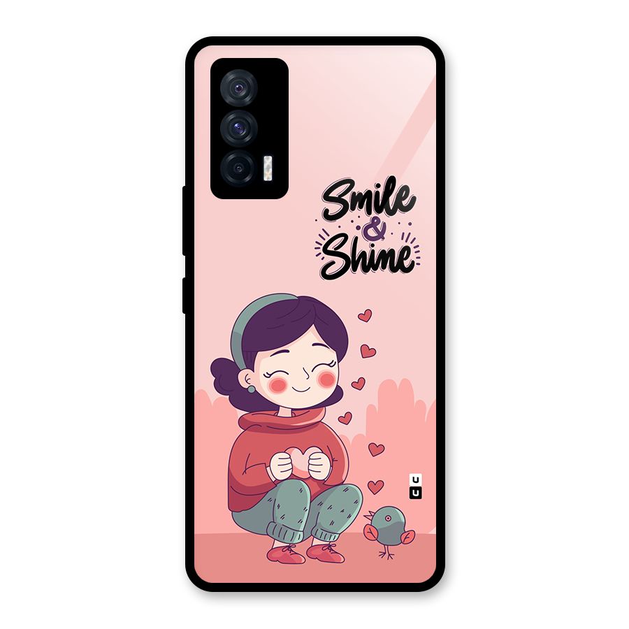 Smile And Shine Glass Back Case for Vivo iQOO 7 5G
