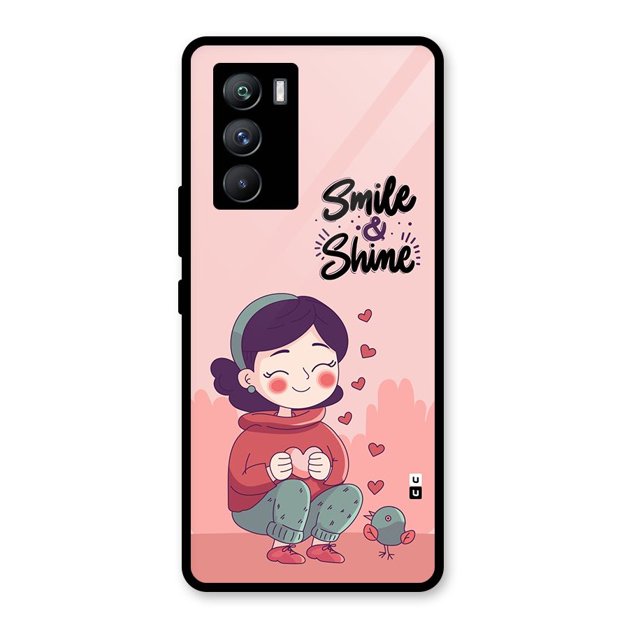 Smile And Shine Glass Back Case for Vivo iQOO 9 SE