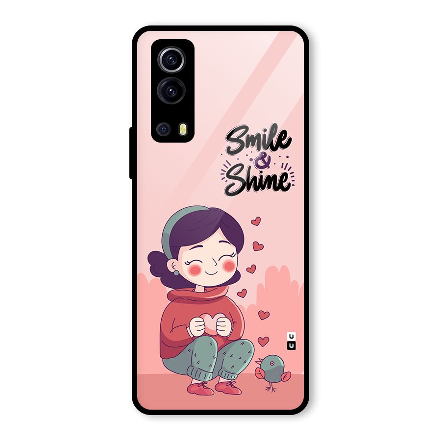 Smile And Shine Glass Back Case for Vivo iQOO Z3
