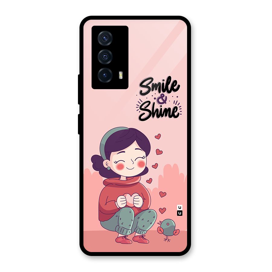 Smile And Shine Glass Back Case for Vivo iQOO Z5