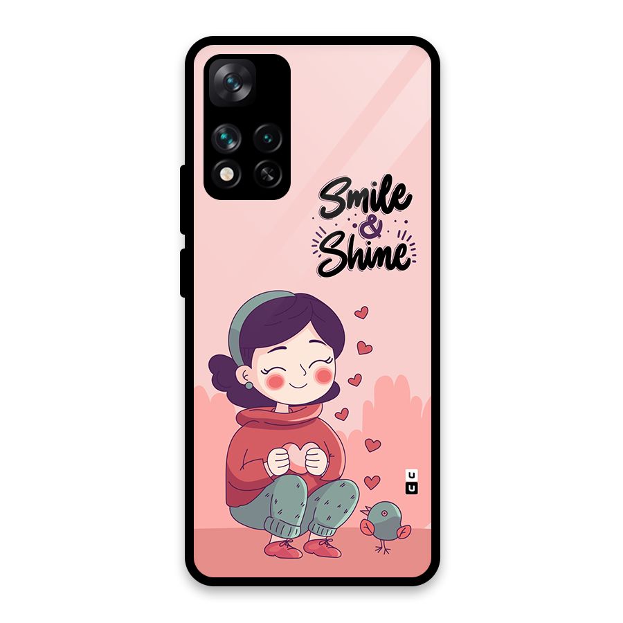 Smile And Shine Glass Back Case for Xiaomi 11i HyperCharge 5G