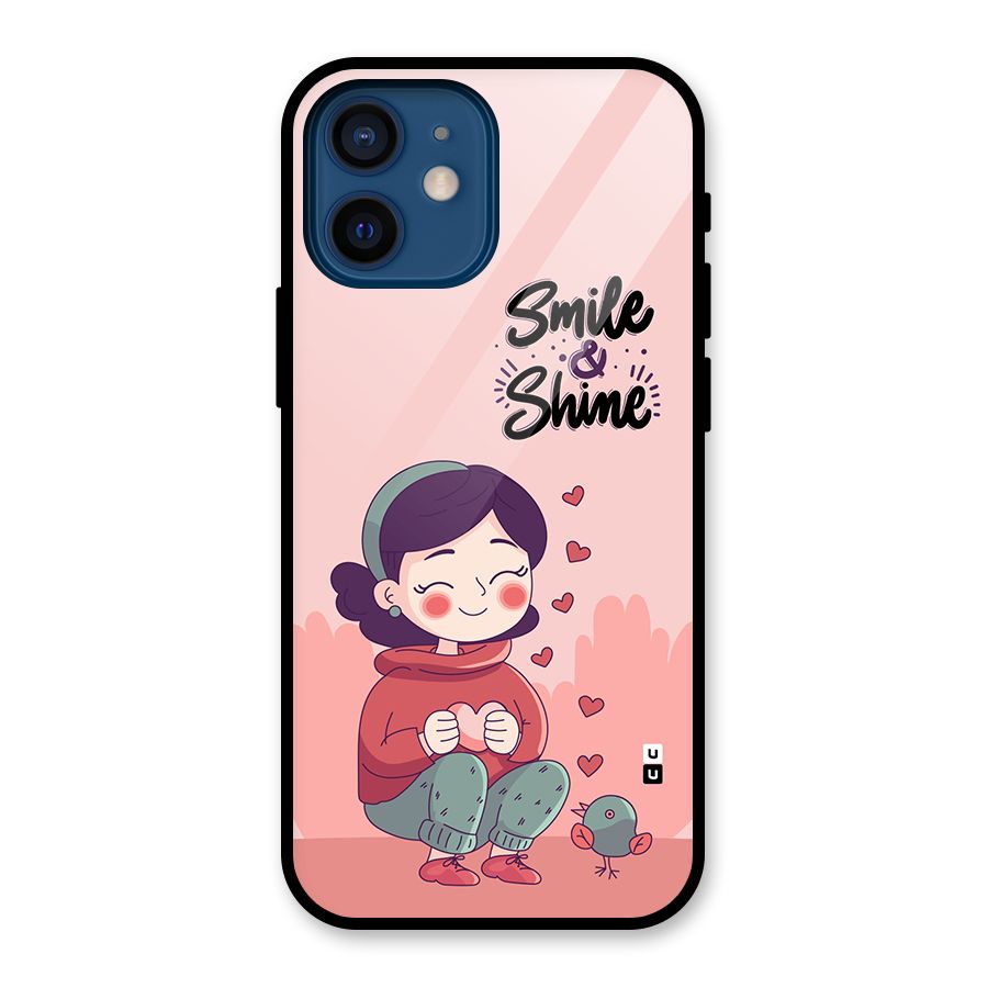 Smile And Shine Glass Back Case for iPhone 12 Mini