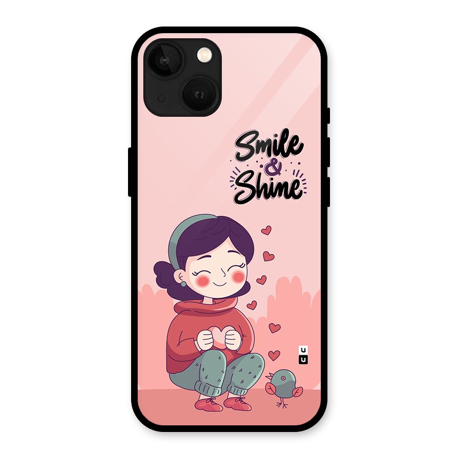 Smile And Shine Glass Back Case for iPhone 13