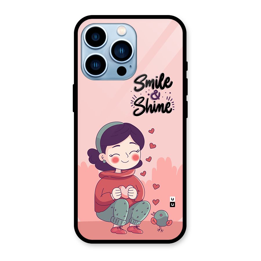 Smile And Shine Glass Back Case for iPhone 13 Pro