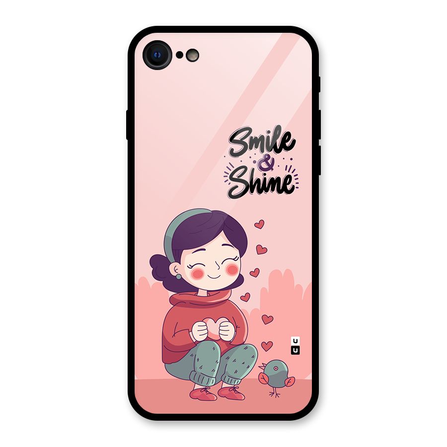 Smile And Shine Glass Back Case for iPhone 7