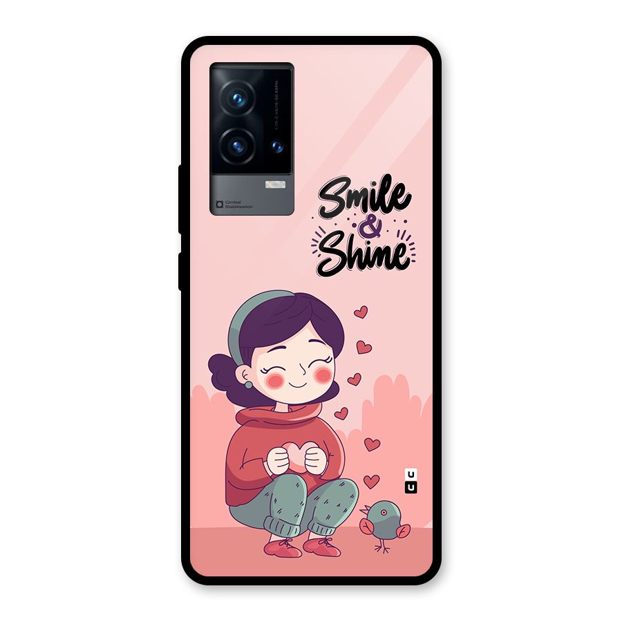 Smile And Shine Glass Back Case for iQOO 9 5G