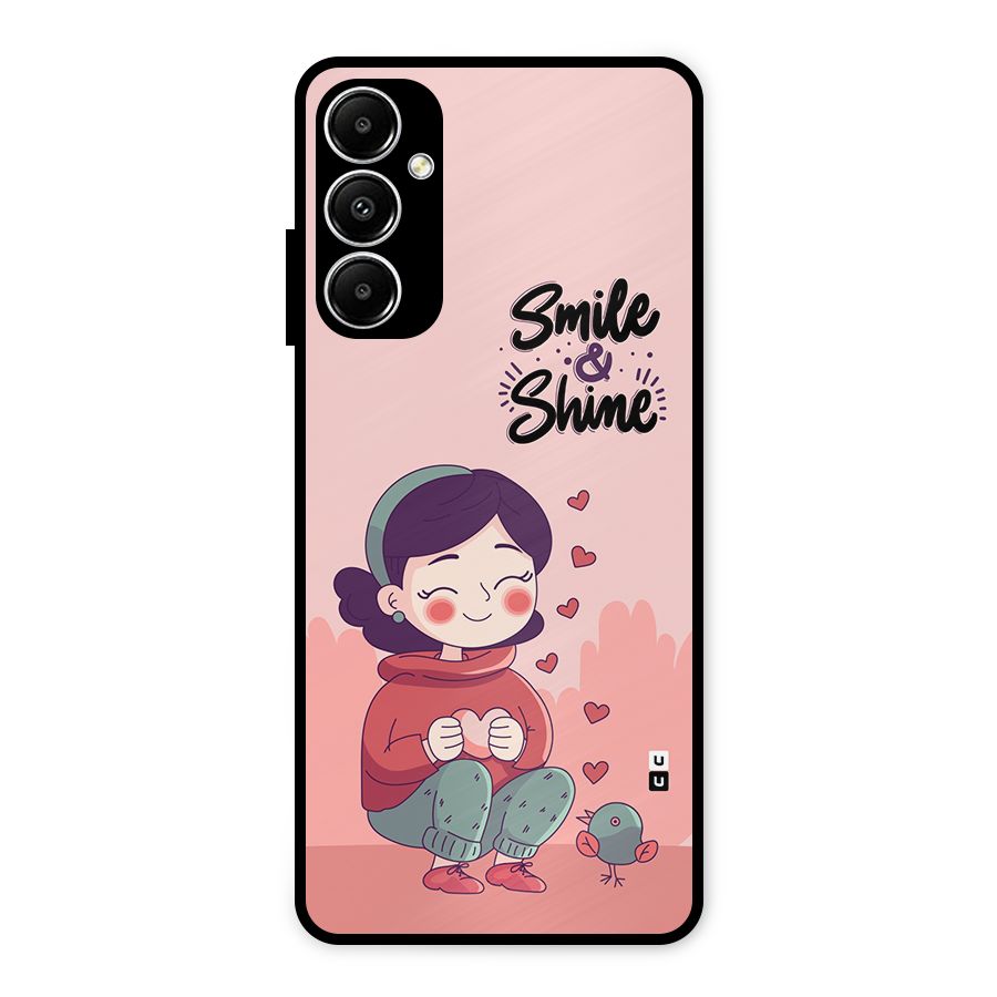 Smile And Shine Metal Back Case for Galaxy A05s