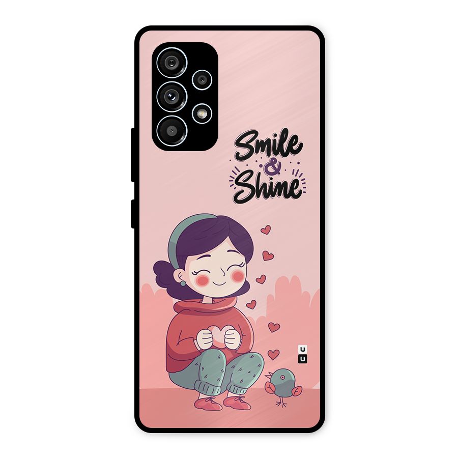Smile And Shine Metal Back Case for Galaxy A53 5G