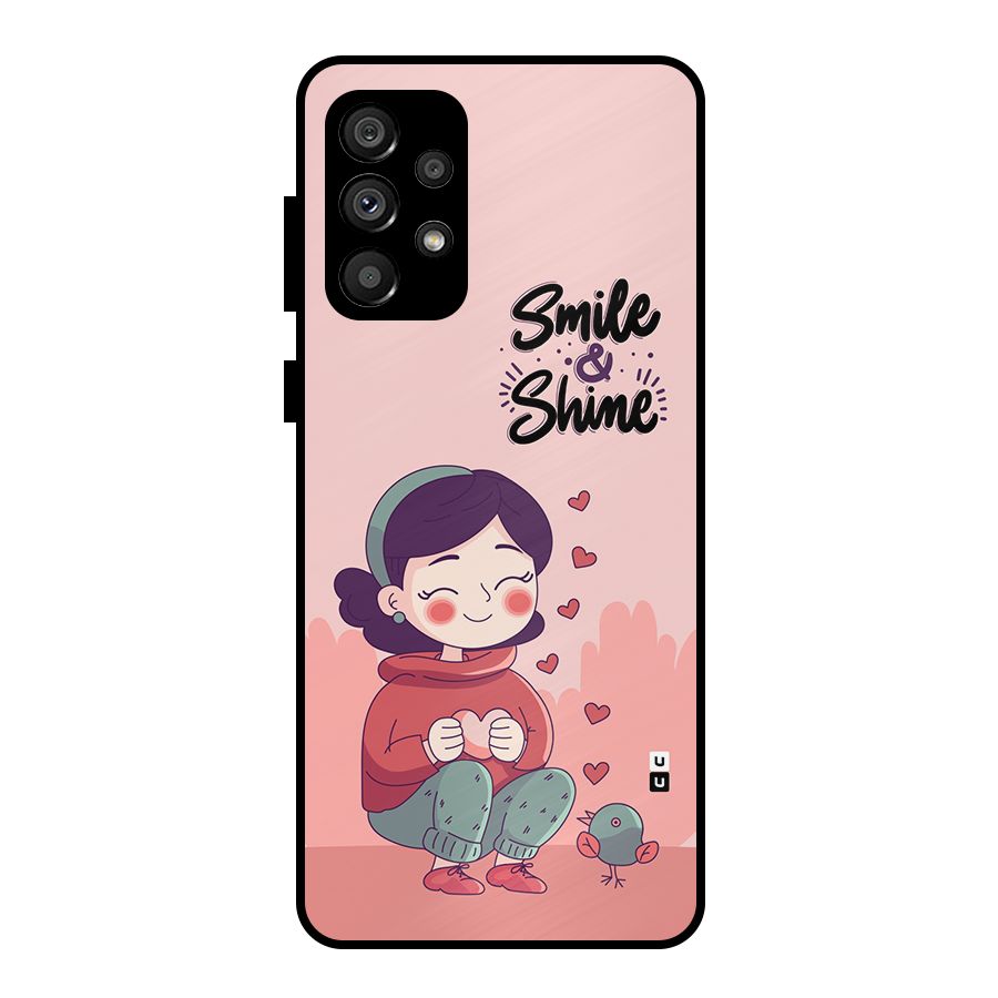 Smile And Shine Metal Back Case for Galaxy A73 5G