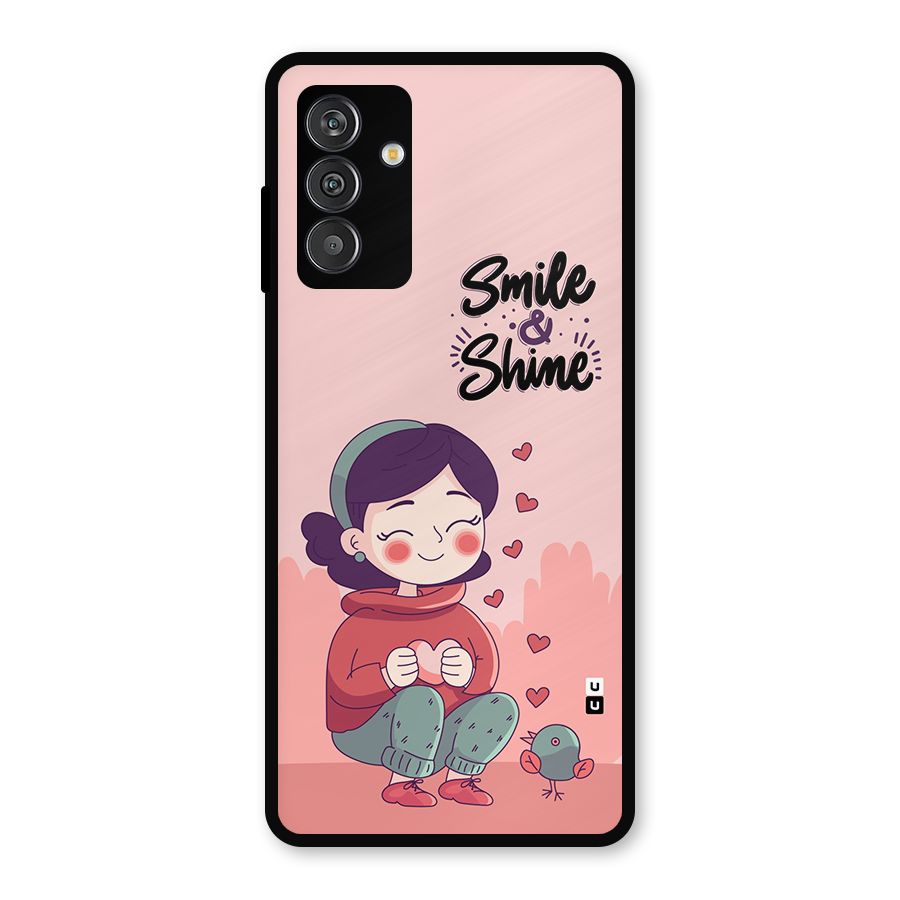 Smile And Shine Metal Back Case for Galaxy F13