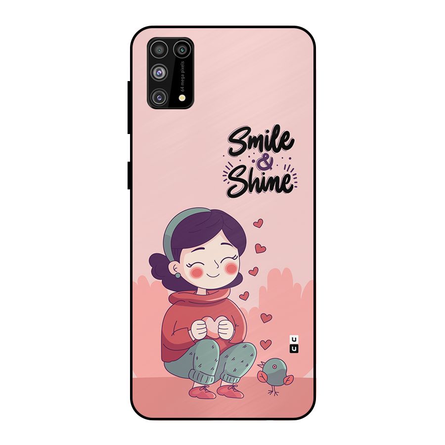 Smile And Shine Metal Back Case for Galaxy F41