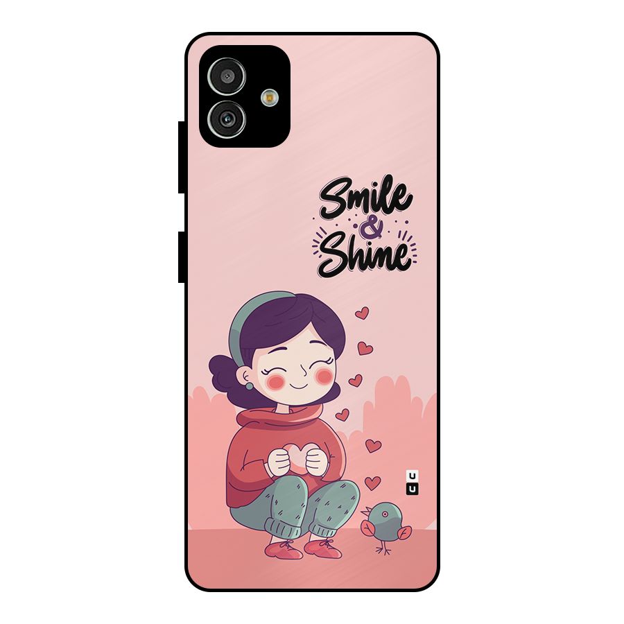 Smile And Shine Metal Back Case for Galaxy M13 5G