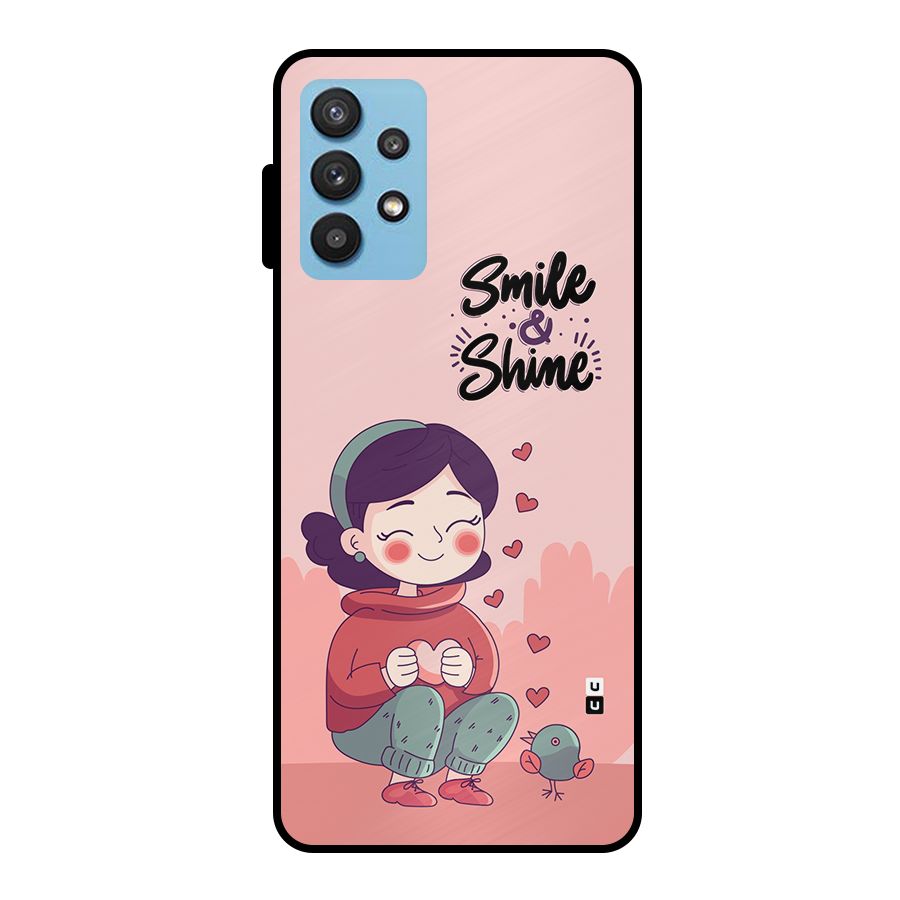 Smile And Shine Metal Back Case for Galaxy M32 5G
