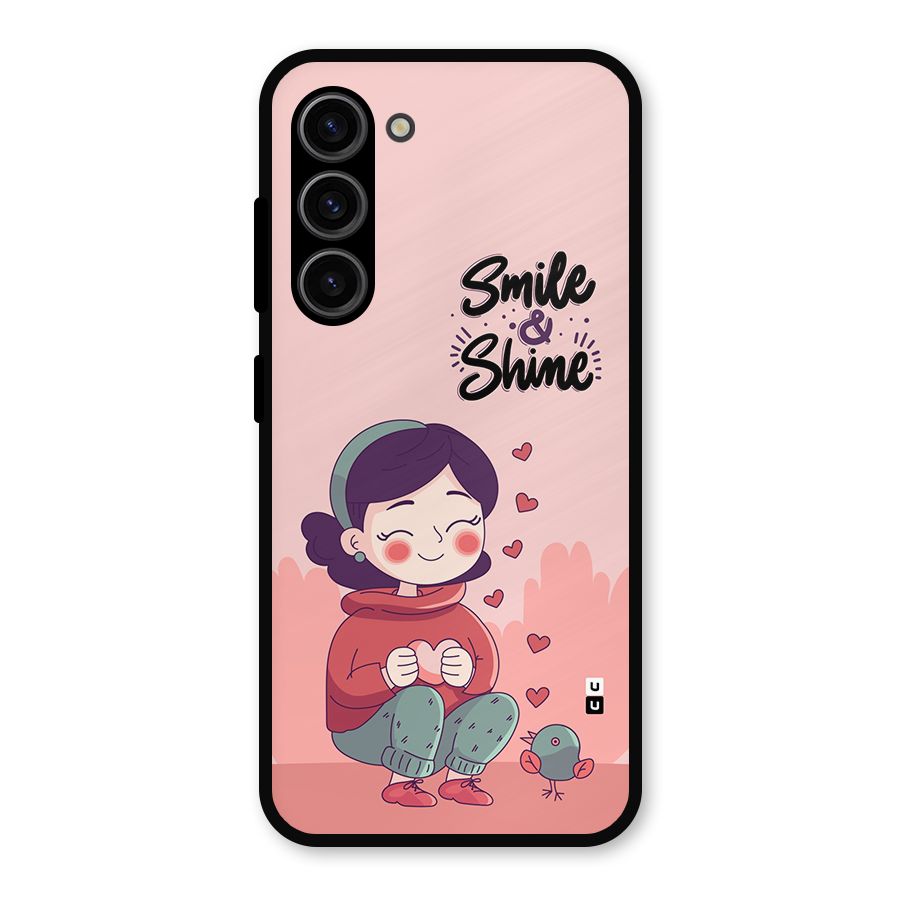 Smile And Shine Metal Back Case for Galaxy S23
