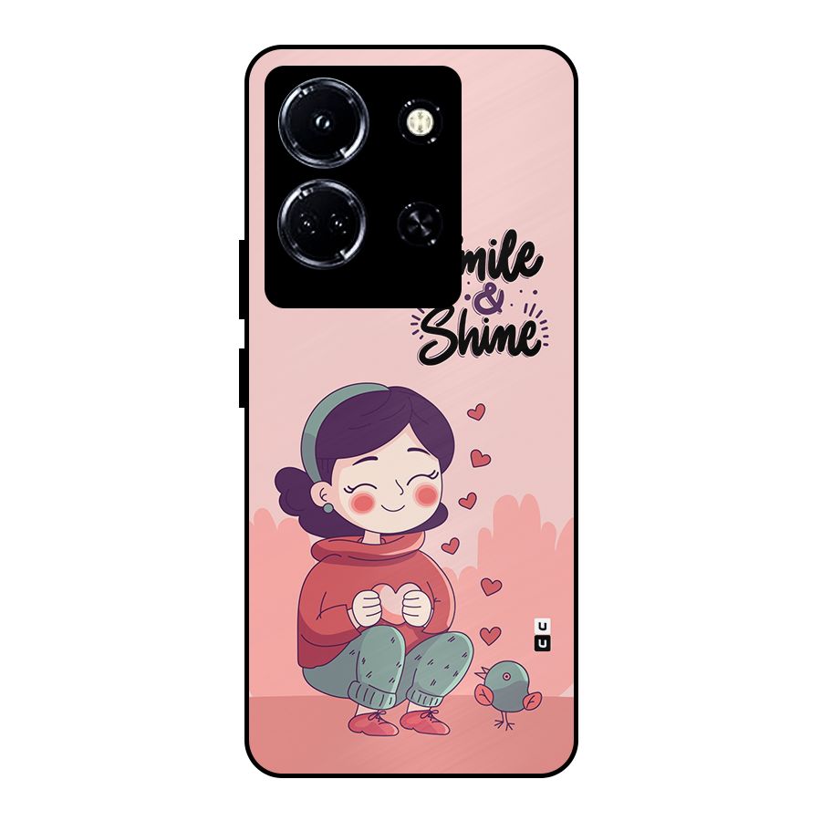 Smile And Shine Metal Back Case for Infinix Note 30 5G