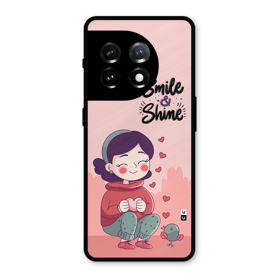 Smile And Shine Metal Back Case for OnePlus 11
