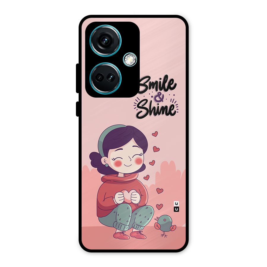 Smile And Shine Metal Back Case for OnePlus Nord CE 3 5G