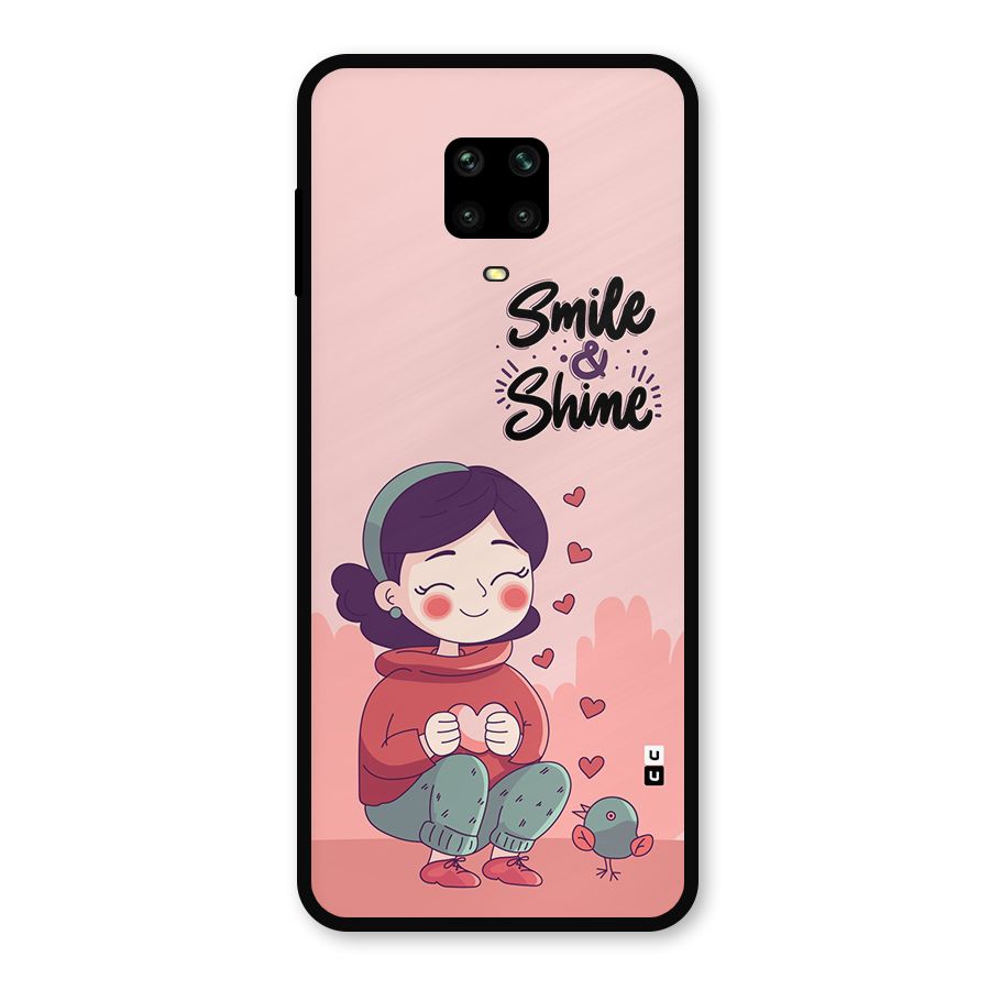 Smile And Shine Metal Back Case for Poco M2