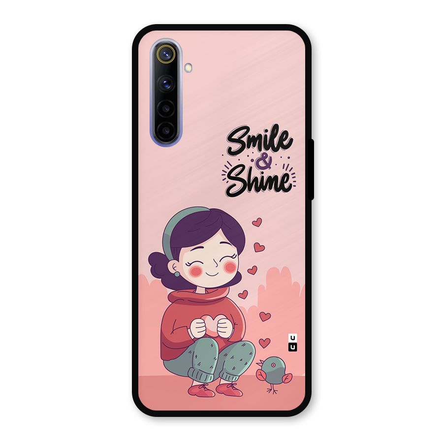 Smile And Shine Metal Back Case for Realme 6
