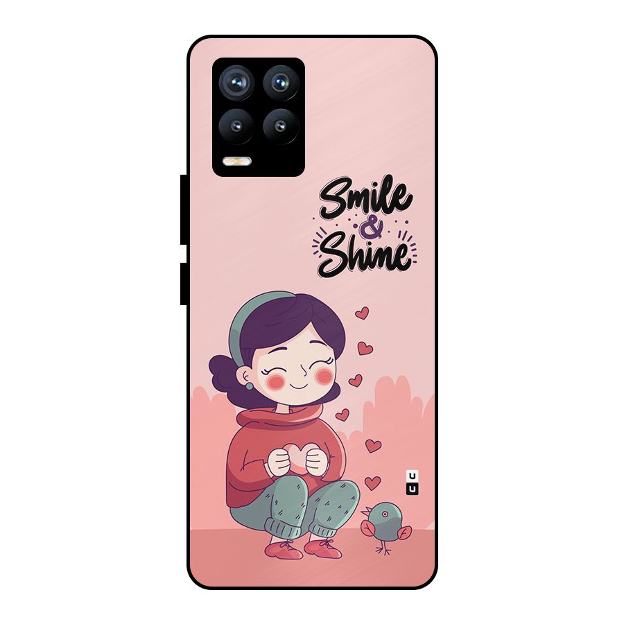 Smile And Shine Metal Back Case for Realme 8