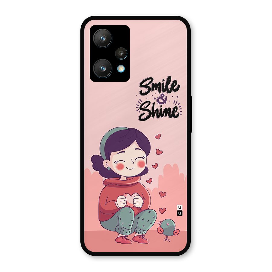 Smile And Shine Metal Back Case for Realme 9