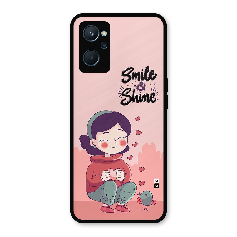 Smile And Shine Metal Back Case for Realme 9i