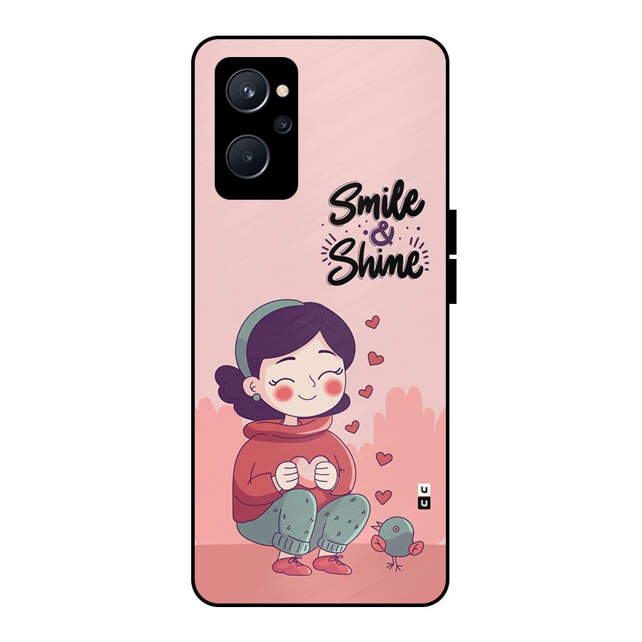 Smile And Shine Metal Back Case for Realme 9i 5G