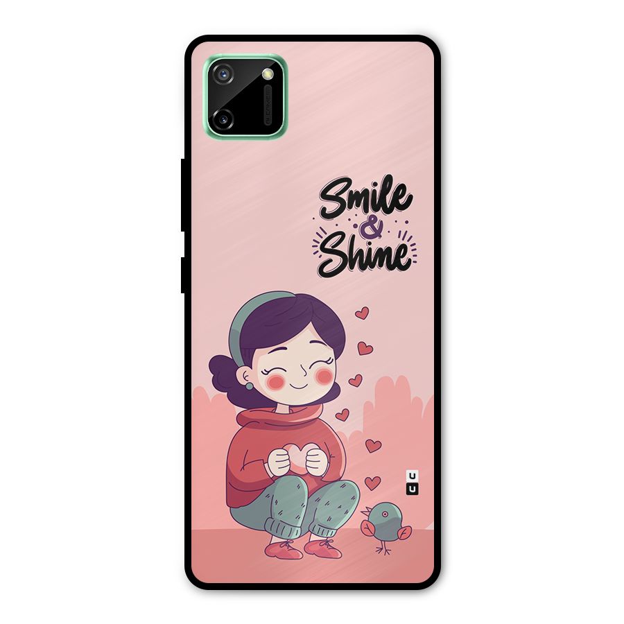 Smile And Shine Metal Back Case for Realme C11