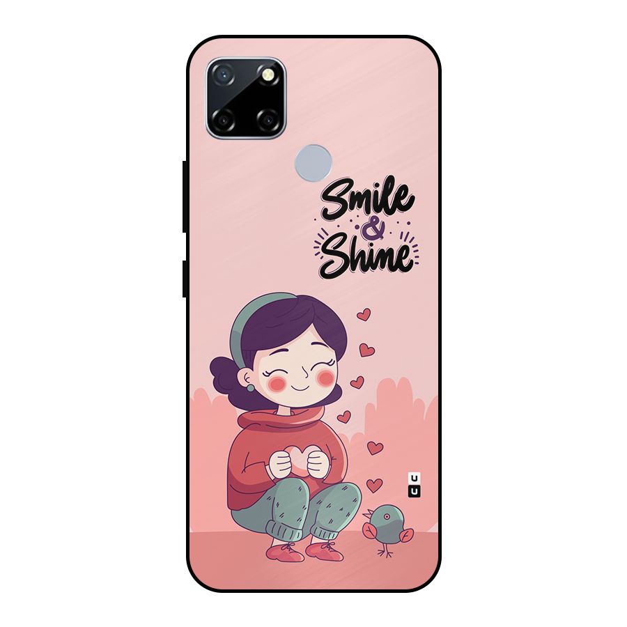 Smile And Shine Metal Back Case for Realme Narzo 30A