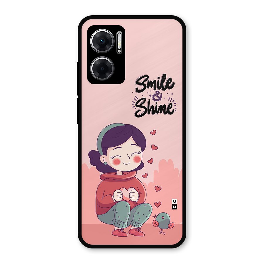 Smile And Shine Metal Back Case for Redmi 11 Prime 5G