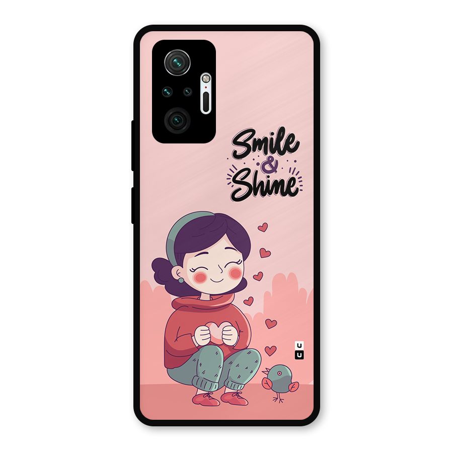 Smile And Shine Metal Back Case for Redmi Note 10 Pro