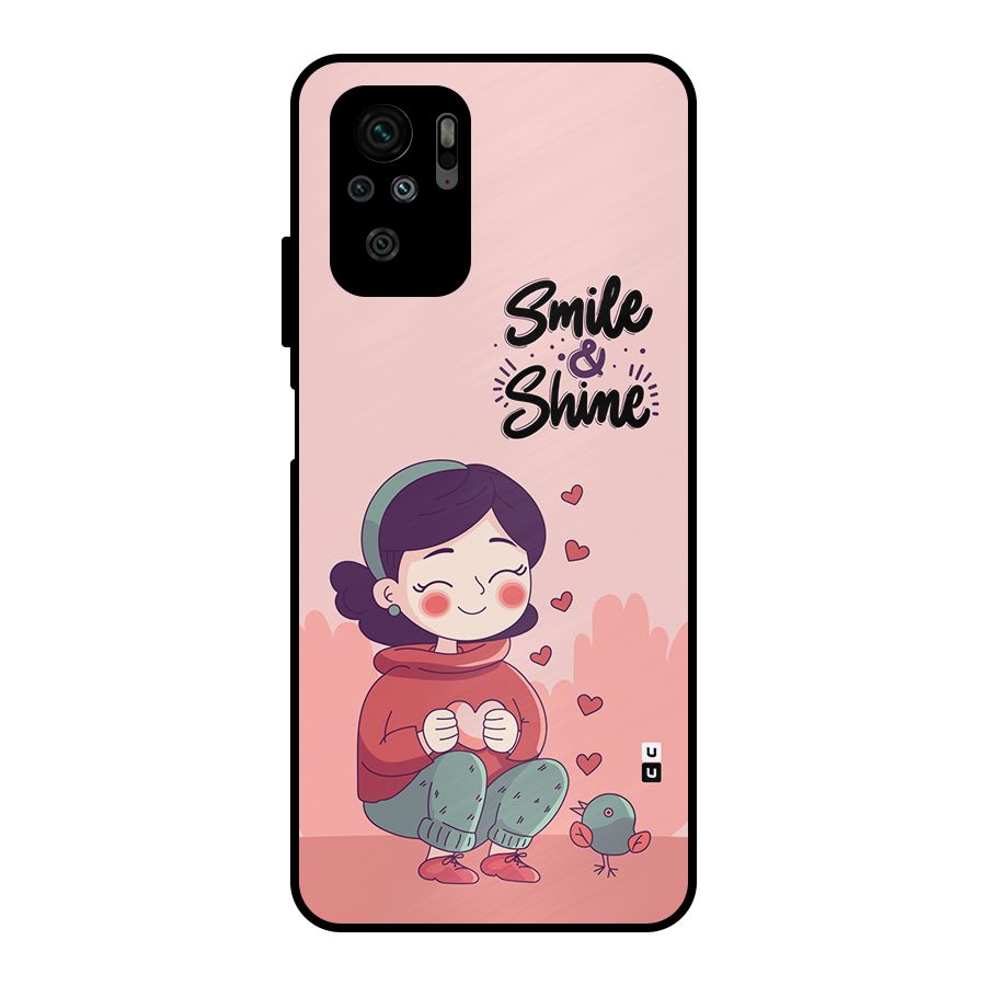 Smile And Shine Metal Back Case for Redmi Note 11 SE