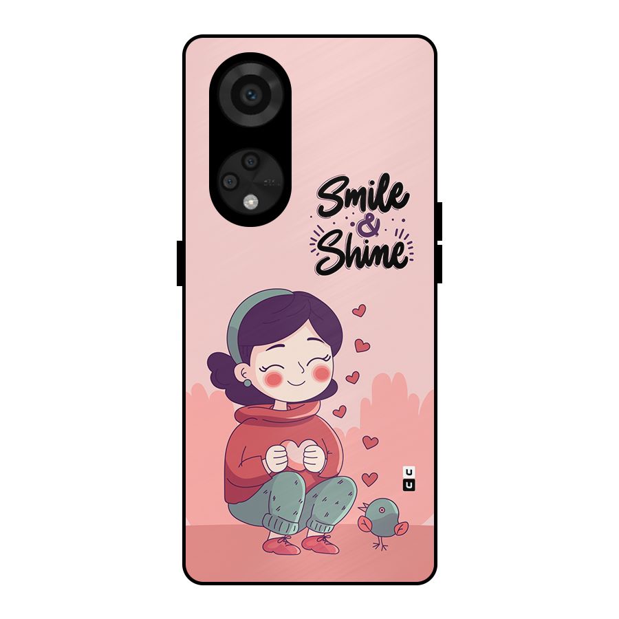 Smile And Shine Metal Back Case for Reno8 T 5G