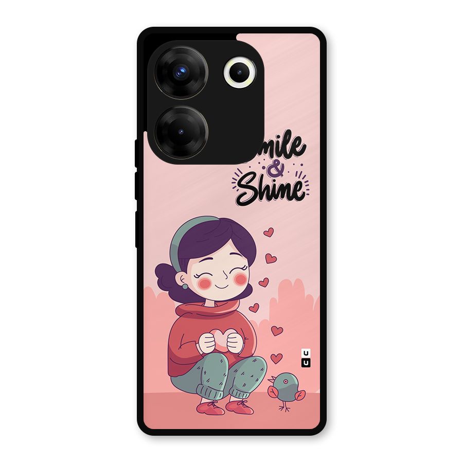 Smile And Shine Metal Back Case for Tecno Camon 20 Pro