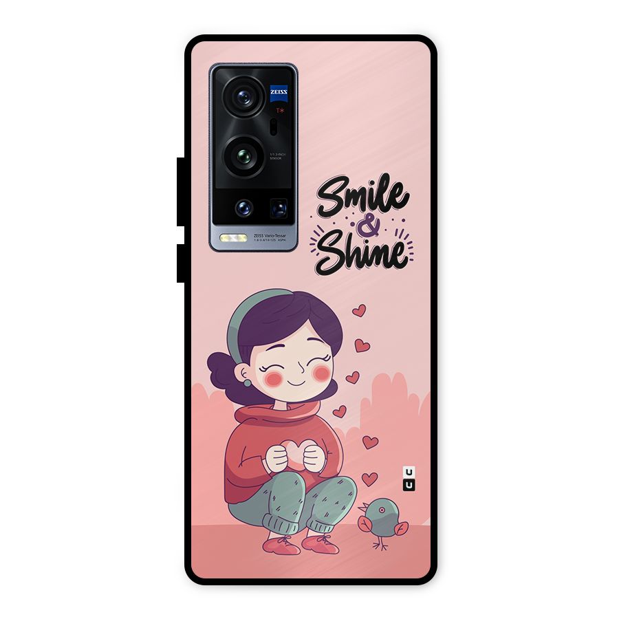 Smile And Shine Metal Back Case for Vivo X60 Pro Plus