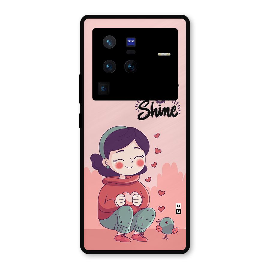 Smile And Shine Metal Back Case for Vivo X80 Pro