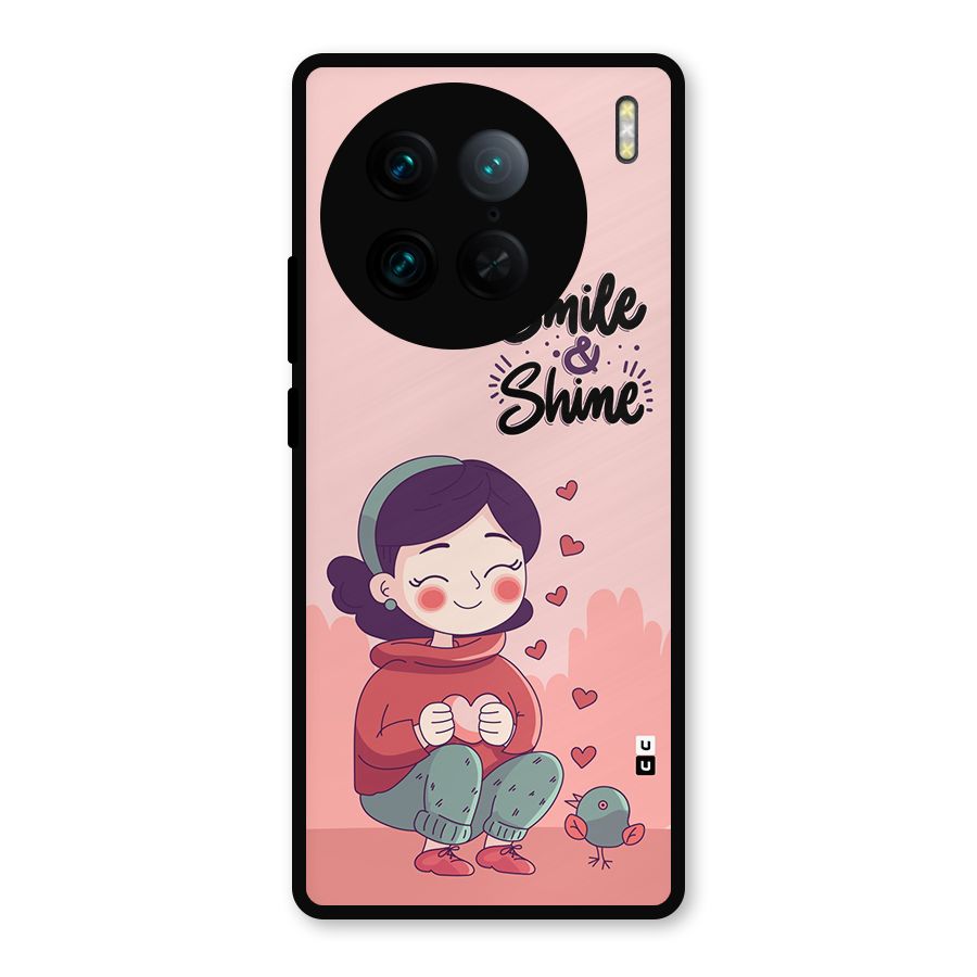 Smile And Shine Metal Back Case for Vivo X90 Pro