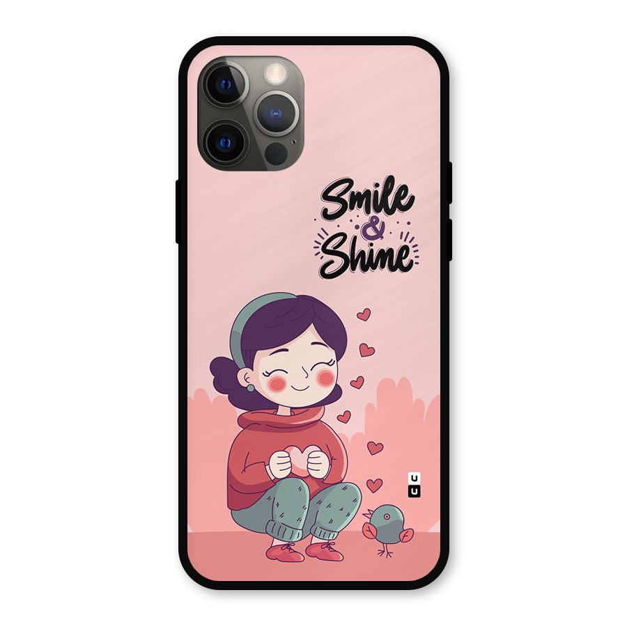 Smile And Shine Metal Back Case for iPhone 12 Pro