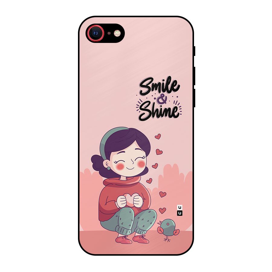 Smile And Shine Metal Back Case for iPhone SE 2022
