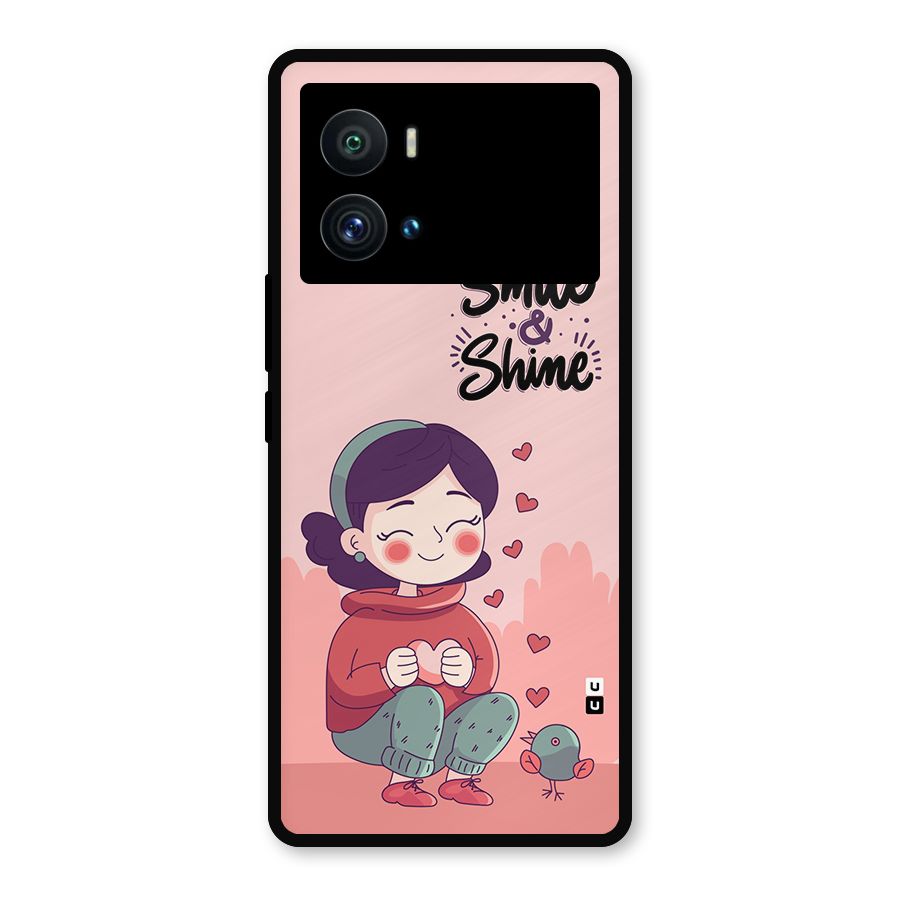Smile And Shine Metal Back Case for iQOO 9 Pro