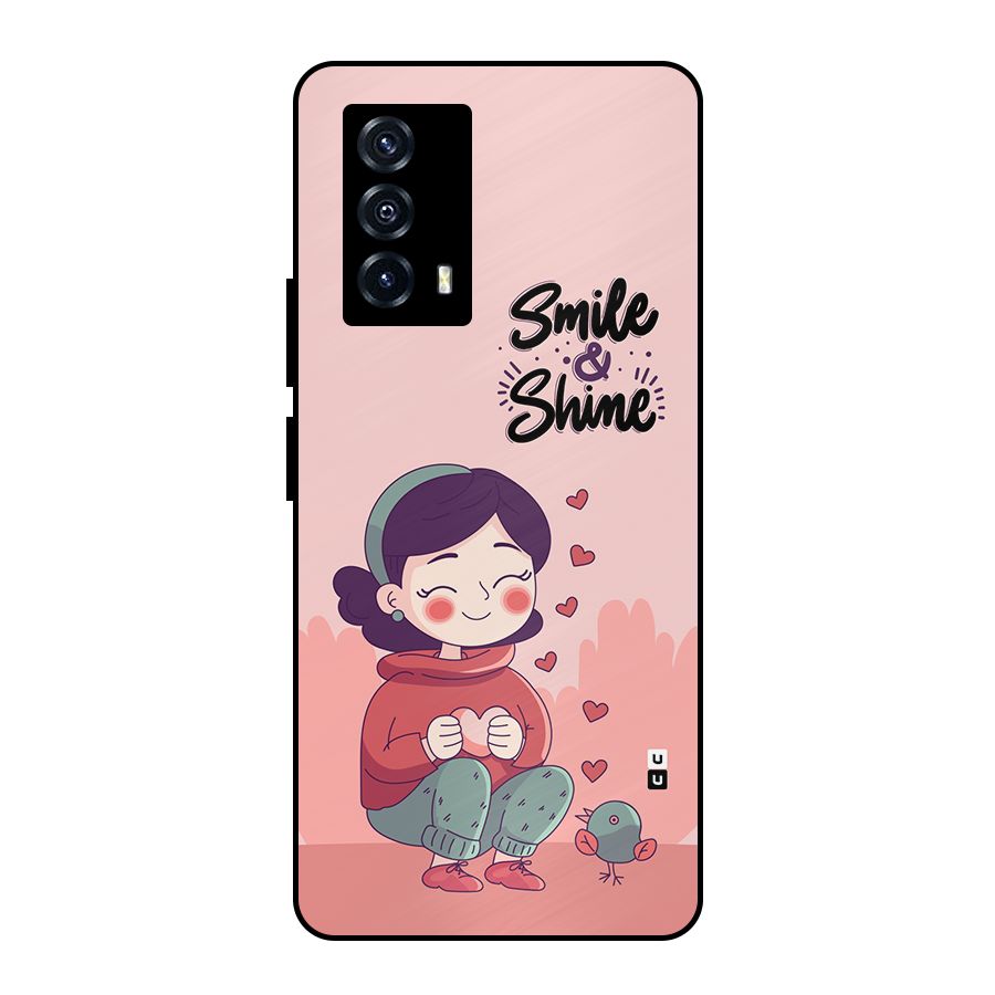 Smile And Shine Metal Back Case for iQOO Z5