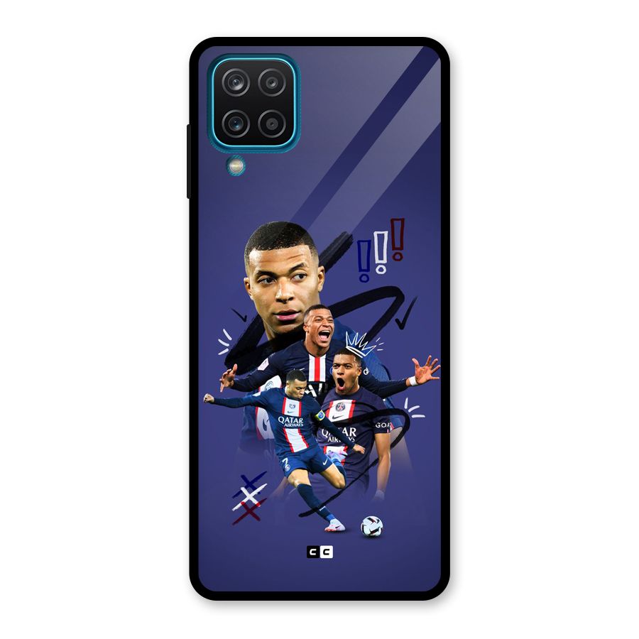 Socccer Star Qatar Glass Back Case for Galaxy A12